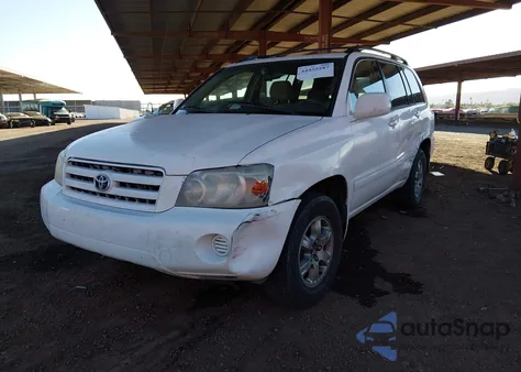 2004 Toyota Highlander V6 z USA, uszkodzony, nr VIN JTEEP21A540006883